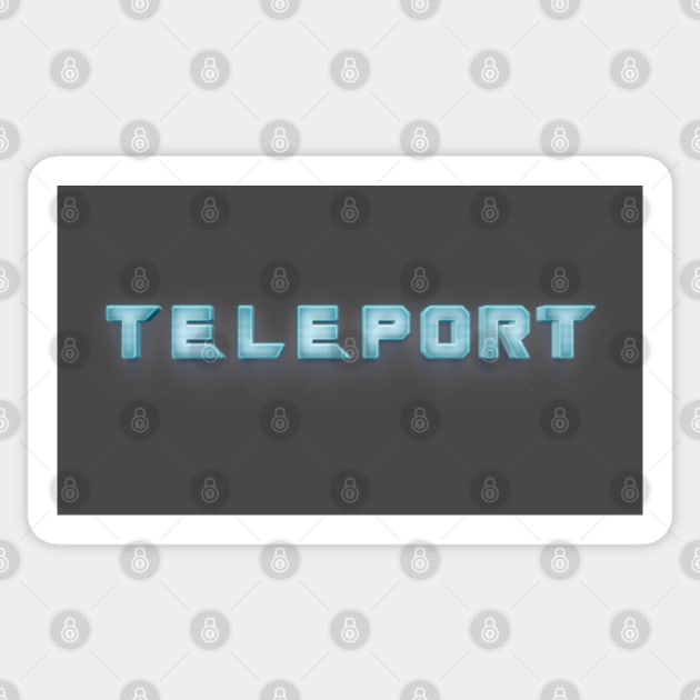 TELEPORT #1 (official band merch) Sticker by RickTurner